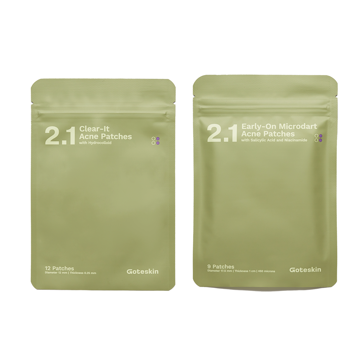 Goteskin Clear-It Acne Patches  + Goteskin Early-On Acne Patches