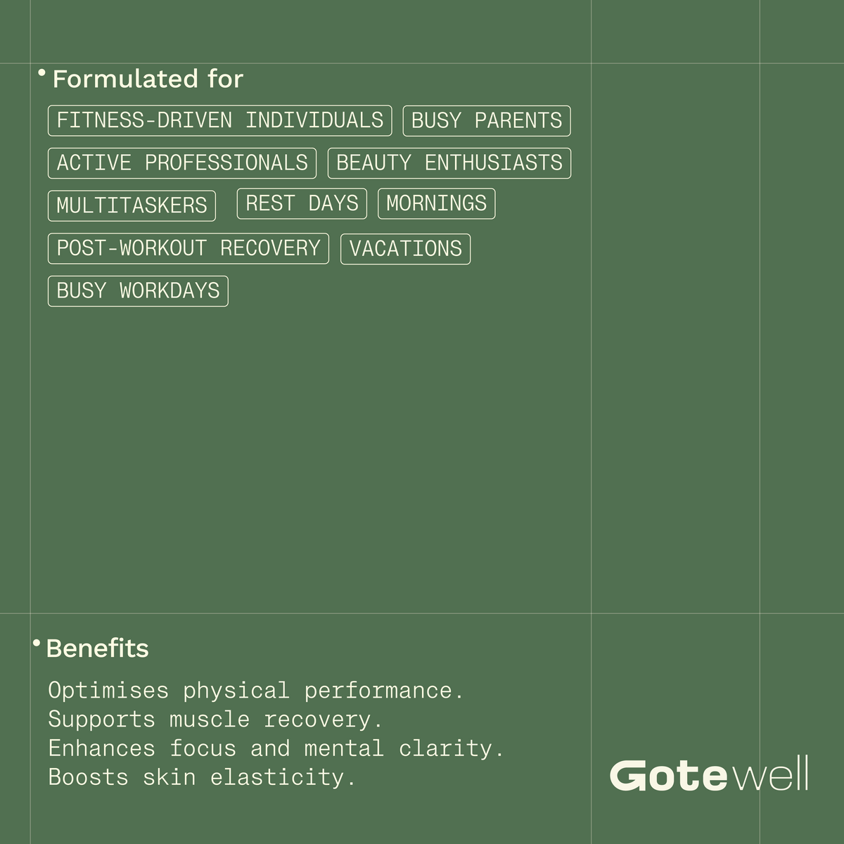 Gotewell Recovery + Glow Blend